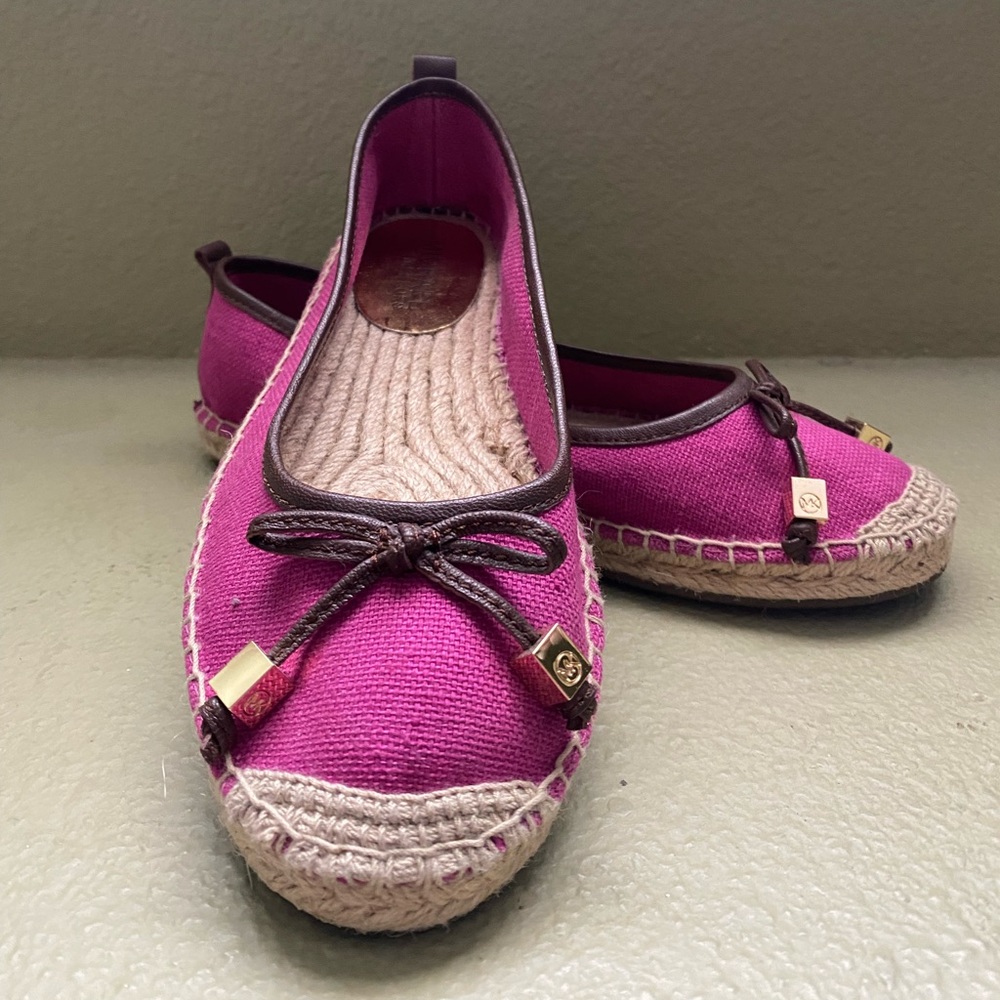 MICHAEL Michael Kors Navy Purple Meg Flat Espadrilles